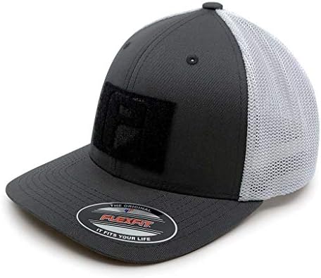 משוך טלאי כובע טקטי | כובע שטר מעוקל של משאיות | Flexfit אותנטי | משטח לולאה 2x3 אינץ 'כדי